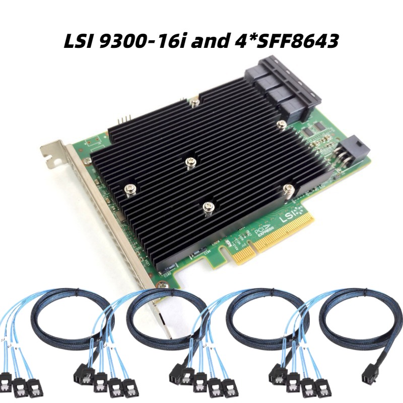 LSI SAS 9300-16i 12GB/S HBA BU - Lsi 9300 16I Hba It Mode 评论和价格