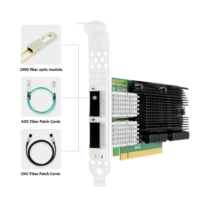 LR-LINK 1014PF 100G Network Ca - 100Gbe Qsfp28 Network Card 评论和价格